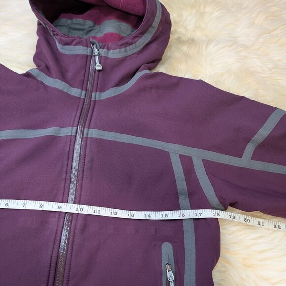 Outdoor Research Womens Mithril Purple Hooded Full Zip Jacket Sz S Fleece Lined - Picture 6 of 9